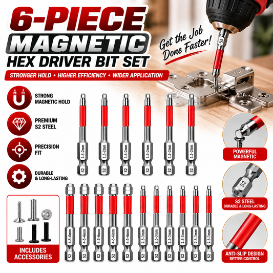 🔥 Limited Time 49% OFF 6-Piece Magnetic