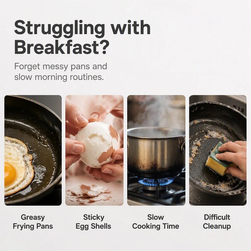 🔥 LAST DAY 50% OFF – Microwave Egg Cooker